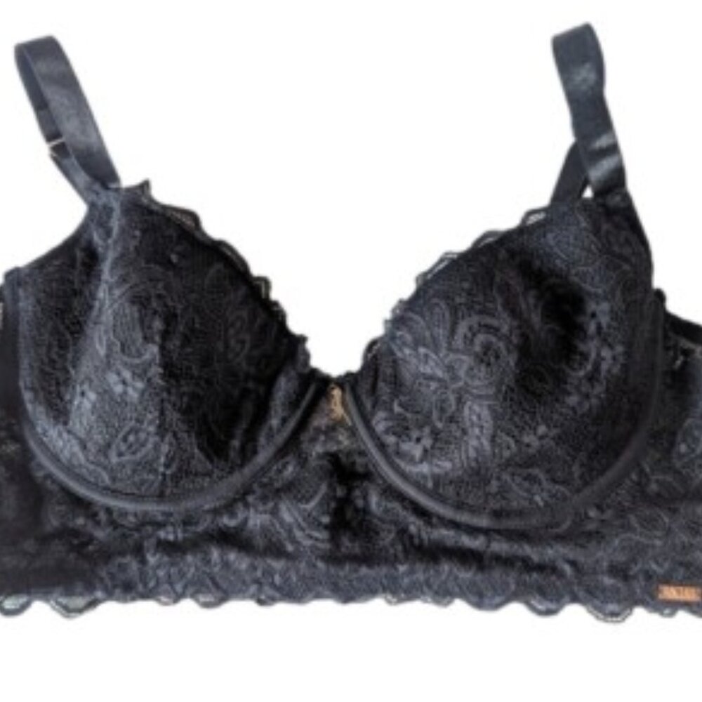 RACHEL Rachel Roy Lace Bra in Gray 34B